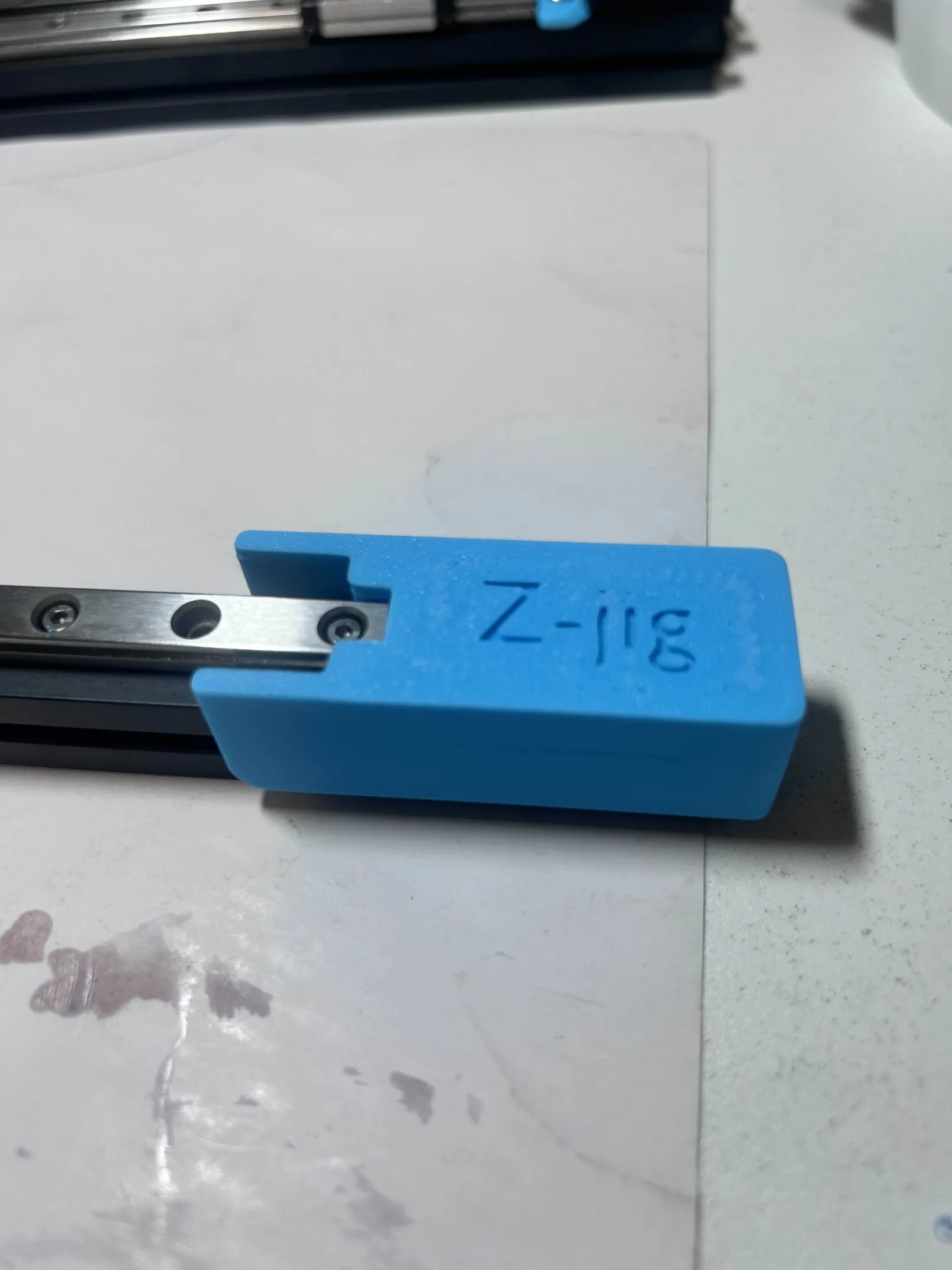 Z Jig for aligning from the end of the extrusion